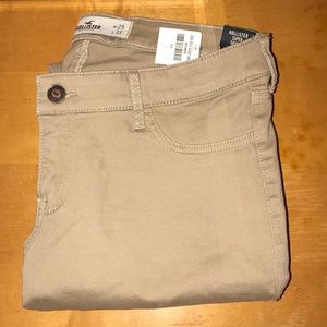 tan colored super skinny jeans